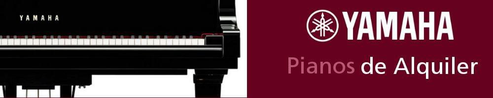 Imagen promoción anunciando el servicio de alquiler de pianos YAMAHA