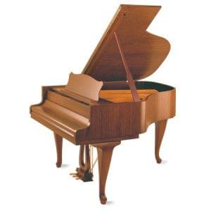 Imagen piano de cola GROTRIAN modelo especial 165 cámara Chippendale nogal satinado