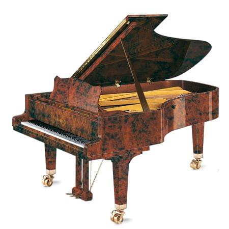 Imagen piano de cola GROTRIAN modelo especial 225 concierto madera raiz de nogal