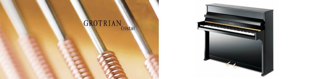 Imagen piano vertical GROTRIAN modelo Cristal 