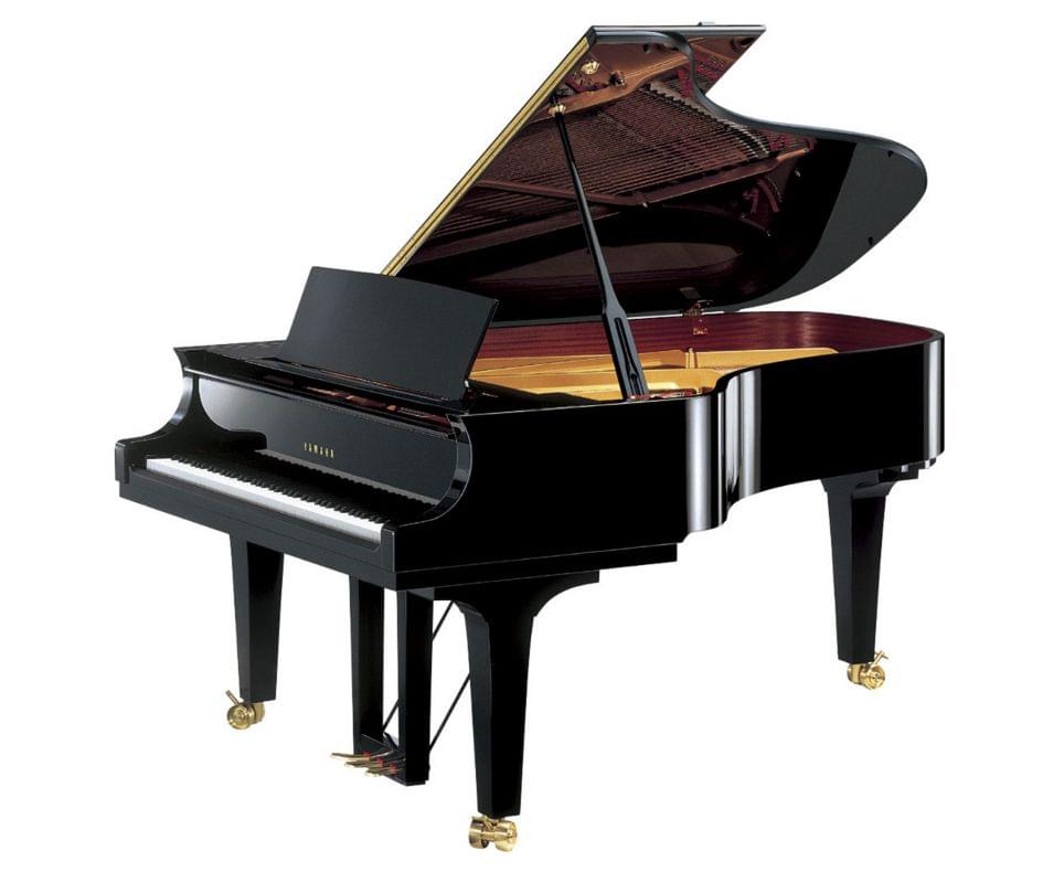 Imagen piano de cola YAMAHA premium CF Series. Modelo CF6 color negro pulido