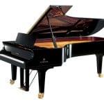 Imagen piano de cola YAMAHA premium CF Series. Modelo CFX color negro pulido
