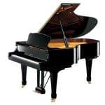 Imagen piano de cola YAMAHA premium S Series. Modelo S4 color negro pulido