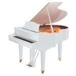 Imagen piano de cola YAMAHA serie estudio. Modelo GB1 color blanco pulido