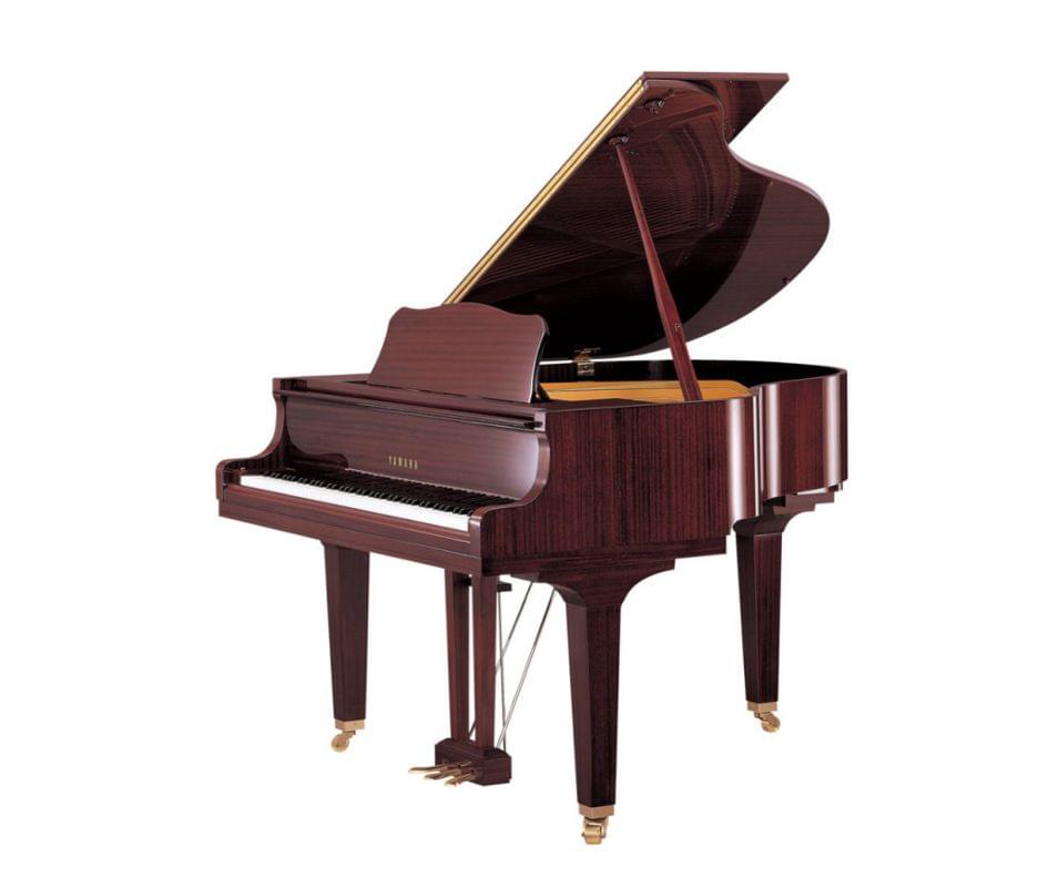 Imagen piano de cola YAMAHA Serie Estudio. Modelo GB1 color caoba pulido