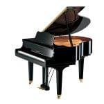 Imagen piano de cola YAMAHA serie estudio. Modelo GB1 color negro pulido