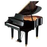 Imagen piano de cola YAMAHA serie estudio. Modelo GB1 color negro pulido sistema SILENT