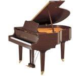 Imagen piano de cola YAMAHA serie estudio. Modelo GC1 color nogal pulido