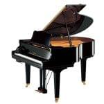 Imagen piano de cola YAMAHA serie estudio. Modelo GC1 color negro pulido sistema SILENT