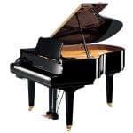 Imagen piano de cola YAMAHA serie estudio. Modelo GC2 color negro pulido sistema SILENT