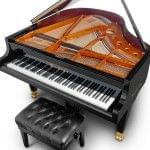 Imagen piano de cola BÖSENDORFER modelo 155 vista elevada