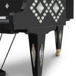 Imagen piano de cola BÖSENDORFER modelo diseño Kuhn detalle lateral