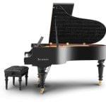 Imagen piano de cola BÖSENDORFER modelo especial Beethoven con banqueta vista lateral