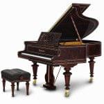 Imagen piano de cola BÖSENDORFER modelo especial Liszt con banqueta acabados madera sequoia, vavona polyester
