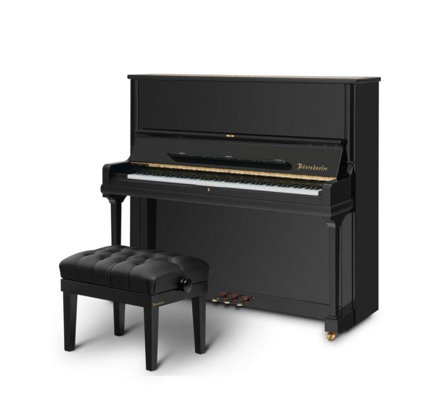 Imagen piano vertical BÖSENDORFER modelo 130 CL con banqueta