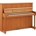 Imagen piano vertical YAMAHA. P Series. Modelo P116 color cerezo satinado