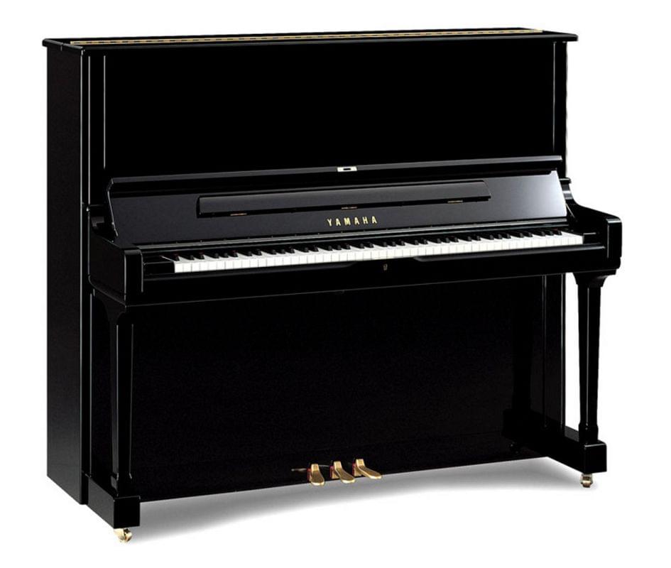 Imagen piano vertical YAMAHA SU Series. Modelo SU7 color negro pulido
