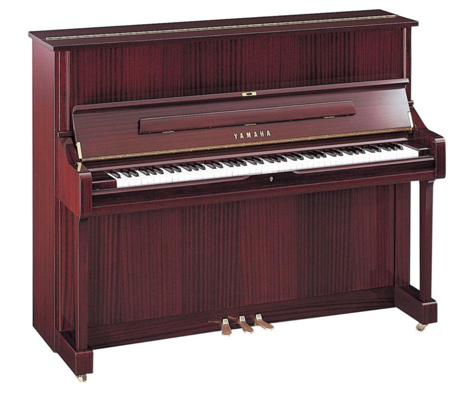 Imagen piano vertical YAMAHA U Series. Modelo U1. Color caoba pulido