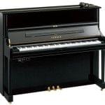 Imagen piano vertical YAMAHA U Series. Modelo U1 con sistema SILENT color negro pulido