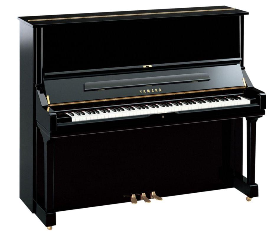 Imagen piano vertical YAMAHA U Series. Modelo U3S. Color negro pulido