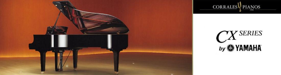 Imagen promocional nuevos pianos de cola YAMAHA CX Series diseños totalmente renovados