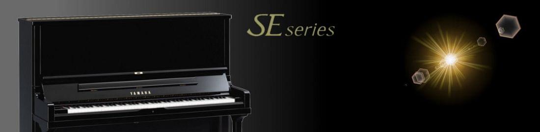 Imagen promocional pianos verticales artesanaes YAMAHA SE Series