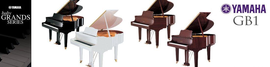 Imagen piano de cola YAMAHA G Series. Modelo GB1  color negro pulido