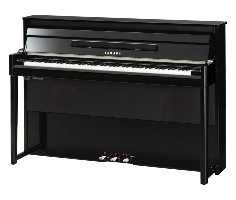 [:es] Imagen piano híbrido YAMAHA modelo NU1 en color negro pulido