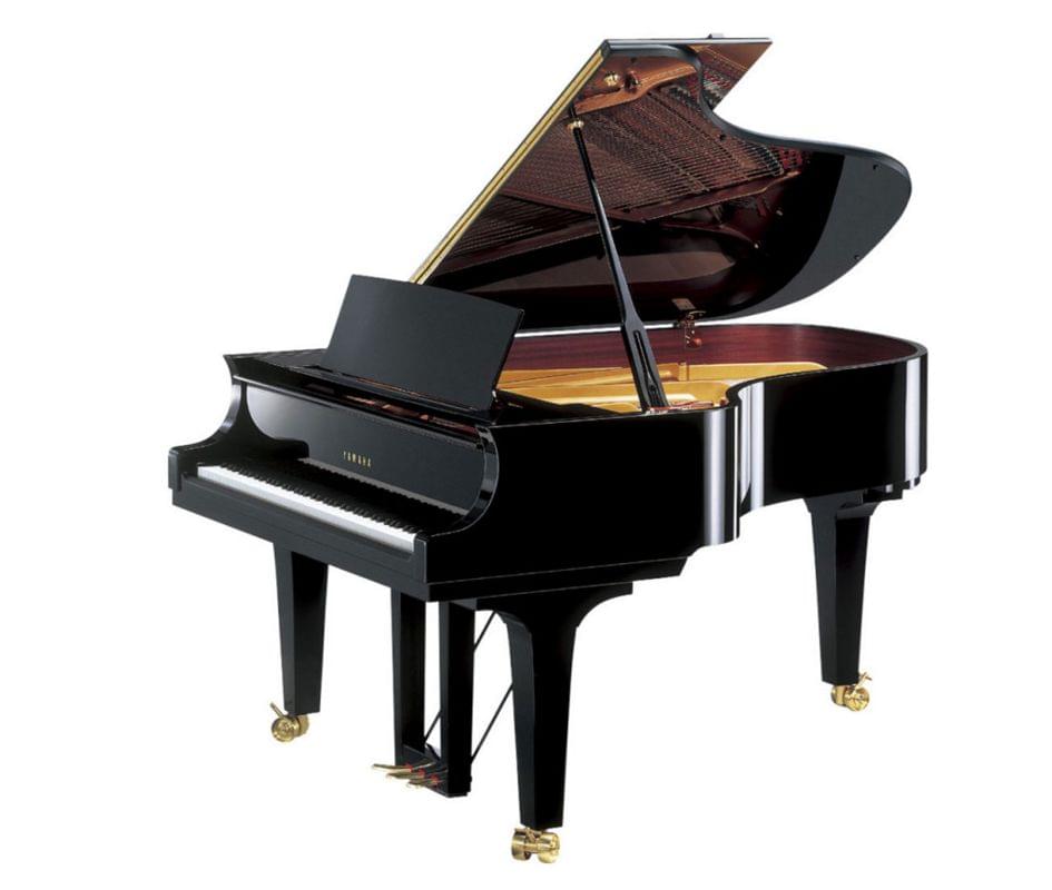 Imagen piano de cola YAMAHA premium CF Series. Model CF4 color negro pulido