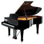Imagen piano de cola YAMAHA premium S Series. Model S6 color negro pulido