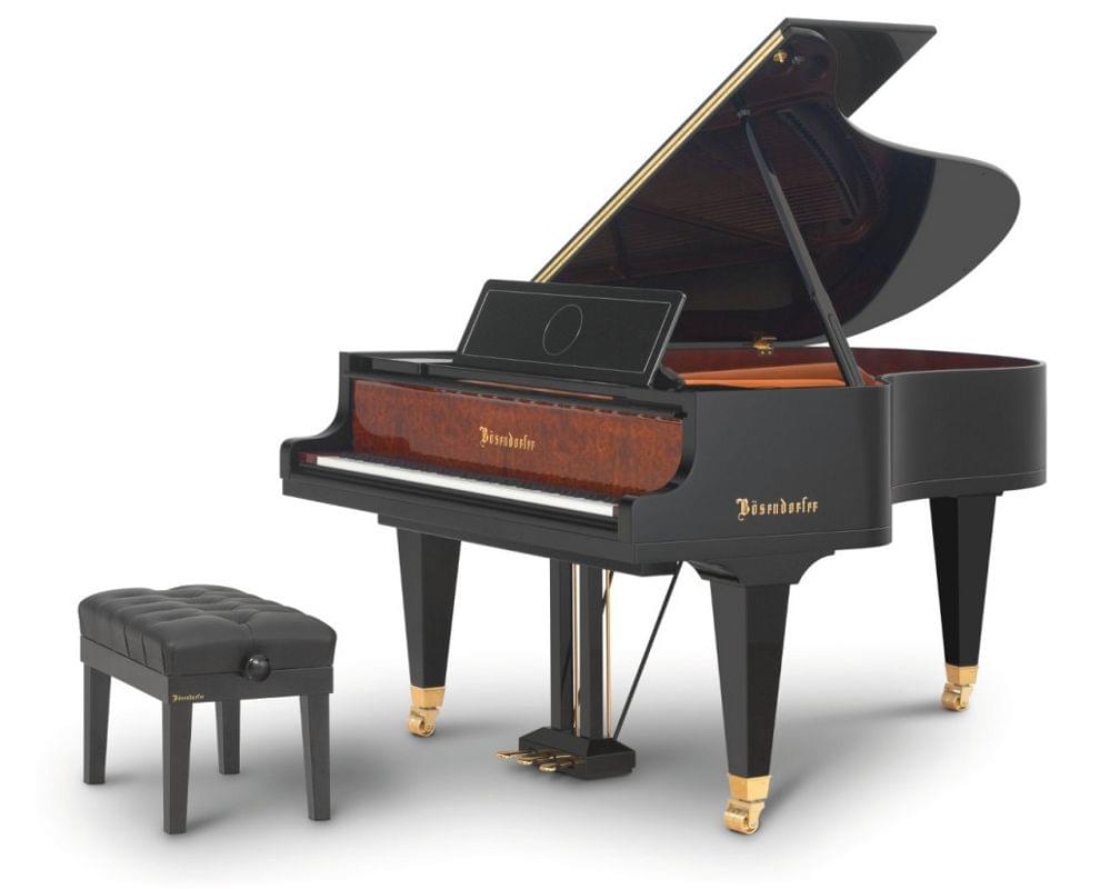 Imagen piano de cola BÖSENDORFER edició limitada 180 aniversario con banqueta