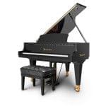 Imagen piano de cola BÖSENDORFER model estándar 155 color negro con banqueta