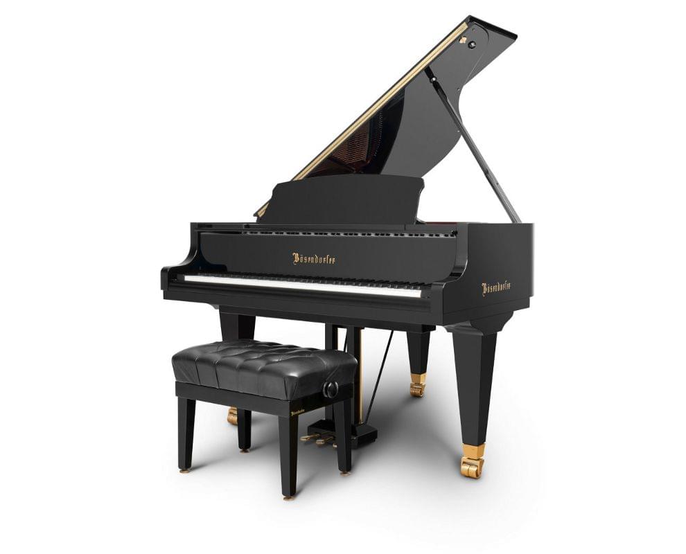Imagen piano de cola BÖSENDORFER model estándar 155 color negro con banqueta