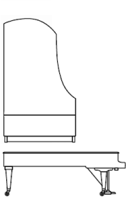 Imagen del contorno piano de cola BÖSENDORFER modelo estándar 290 Imperial