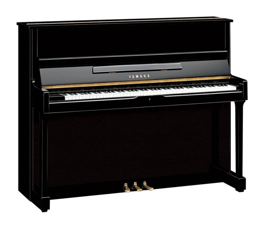 Imagen piano vertical YAMAHA SU Series. Model SU118C color negro pulido