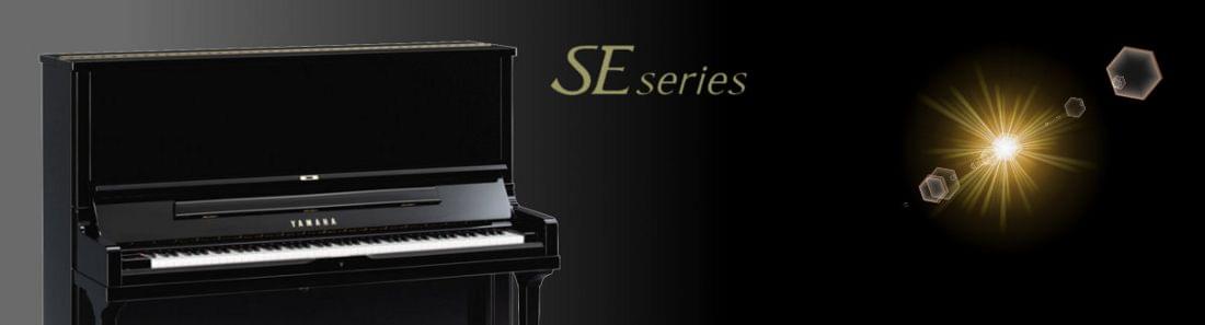 Imagen promocional pianos verticales YAMAHA SE Series